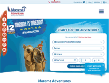 Tablet Screenshot of maromaadventures.com